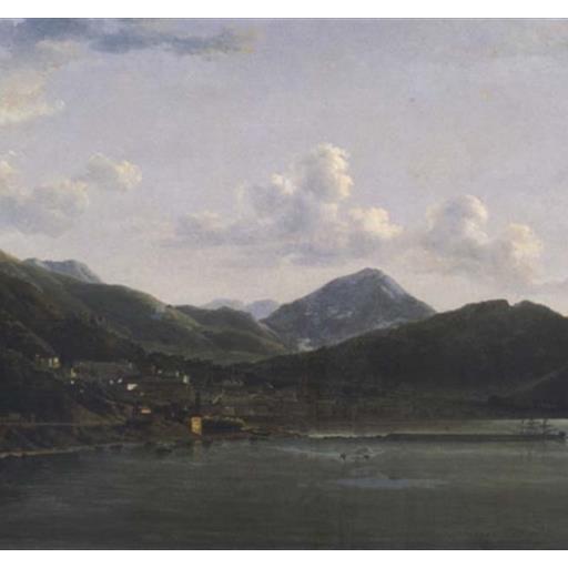 Landscape with a view of Salerno, Jean Joseph Xavier Bidauld (1788)